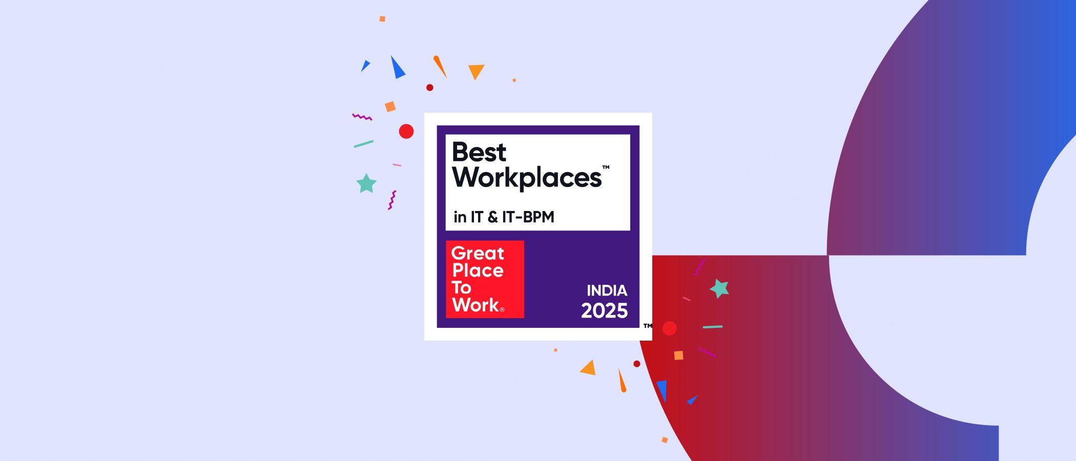 GSPANN Recognized Among India's Top 100 Best Workplaces™ for IT & IT-BPM 2025